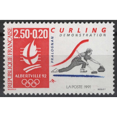 FRANCIA 1991 Giochi olimpici (Curling) MNH**