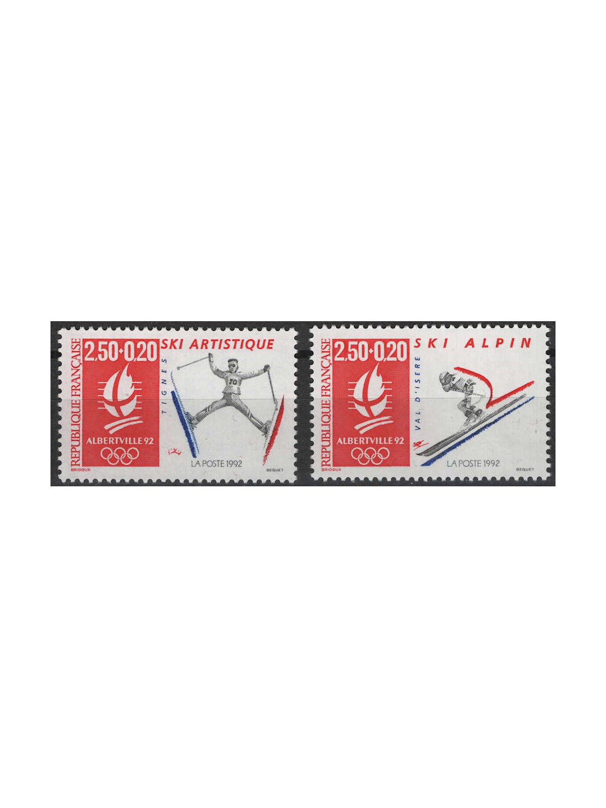 FRANCIA 1991 Giochi olimpici 2v MNH**