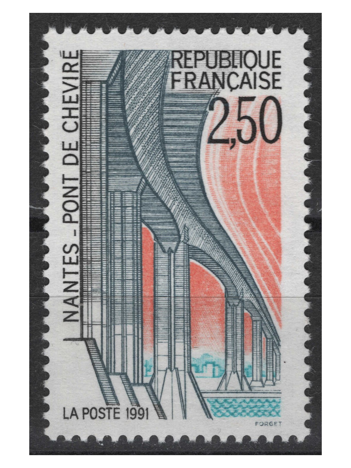 FRANCE 1991 Tourist Series (Nantes) MNH**