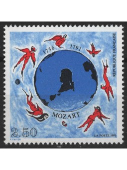 FRANCE 1991 Wolfgang Amadeus Mozart MNH**