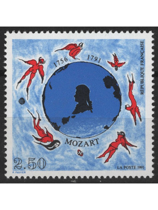 FRANCE 1991 Wolfgang Amadeus Mozart MNH**
