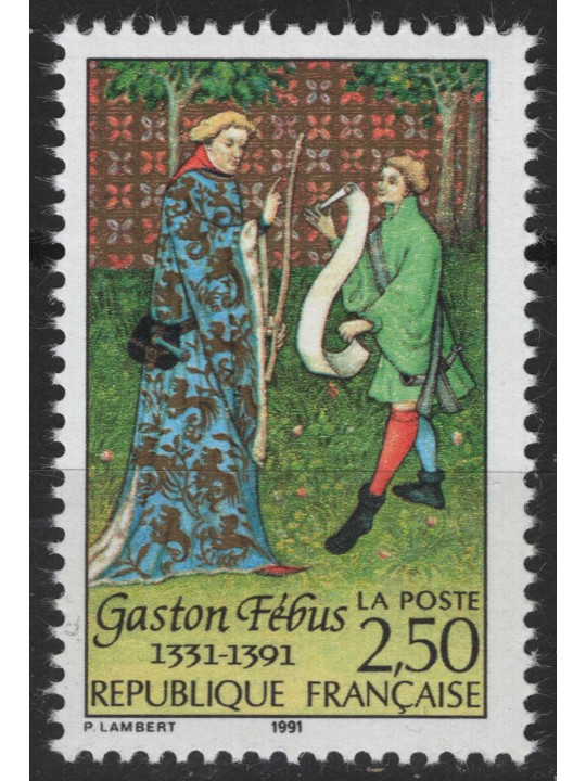 FRANCIA 1991 Gaston III de Foix MNH**