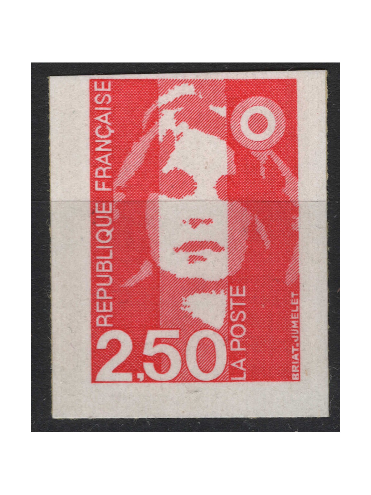 FRANCE 1991 Marianne of the Bicentenary (2.50 red imperforated) MNH**