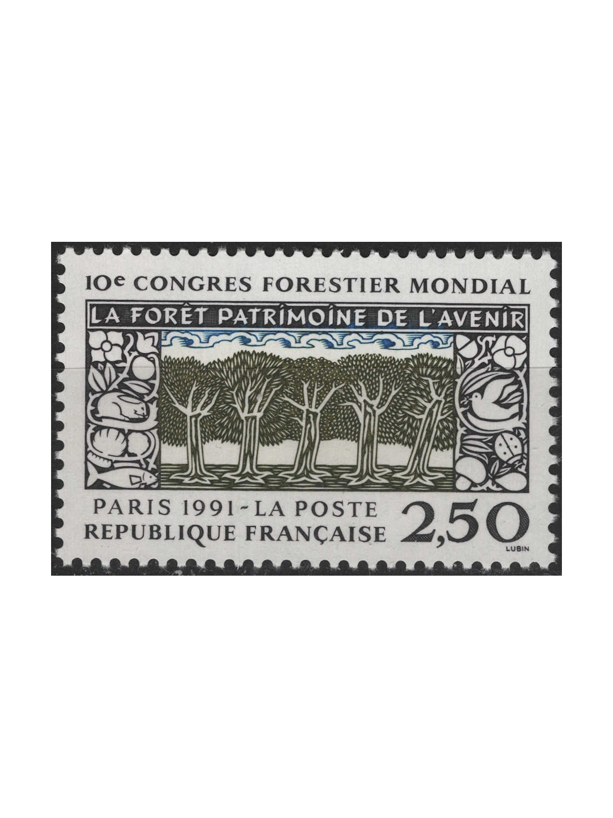 FRANCE 1991 Forestry Congress MNH**