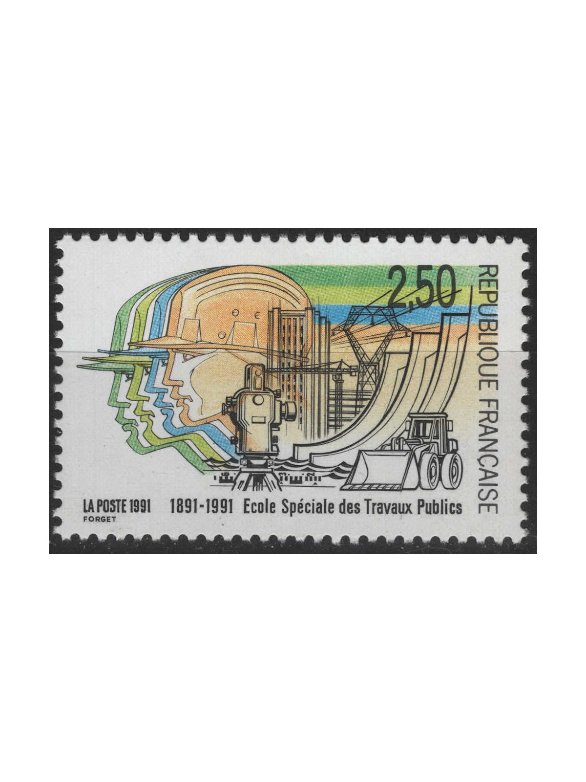 FRANCIA 1991 Scuola Speciale dei Lavori Pubblici MNH**