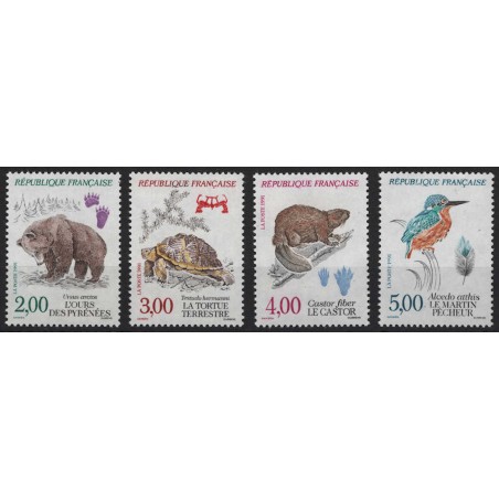 FRANCIA 1991 Natura in Francia 4v MNH**