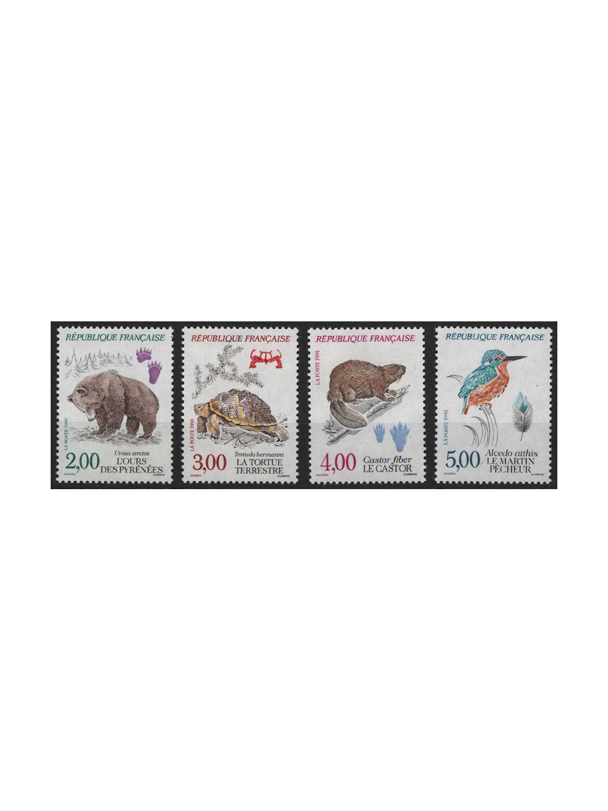 FRANCE 1991 Nature in France 4v MNH**