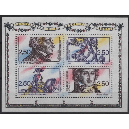 FRANCIA 1991 Rivoluzione Francese BF MNH**