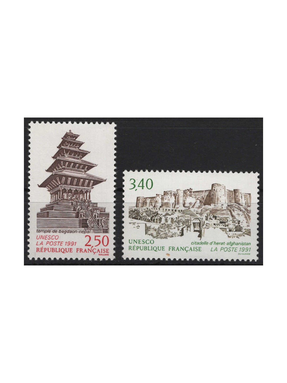 FRANCIA 1991 Francobolli di Servizio (UNESCO) 2v MNH**