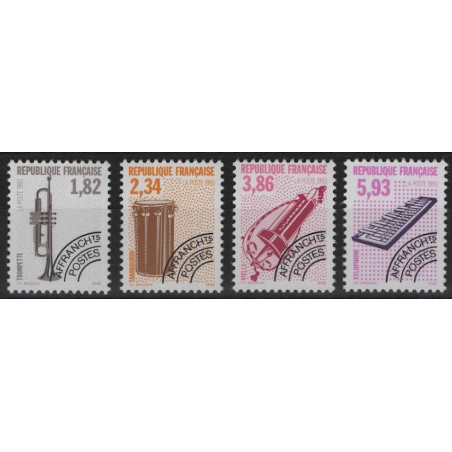 FRANCIA 1993 Preannullati (Strumenti musicali) 4v MNH**