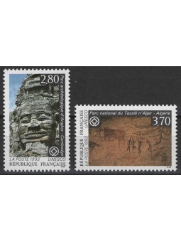FRANCE 1993 Official Stamps (UNESCO) 2v MNH**
