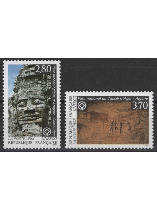 FRANCIA 1993 Francobolli di Servizio (UNESCO) 2v MNH**