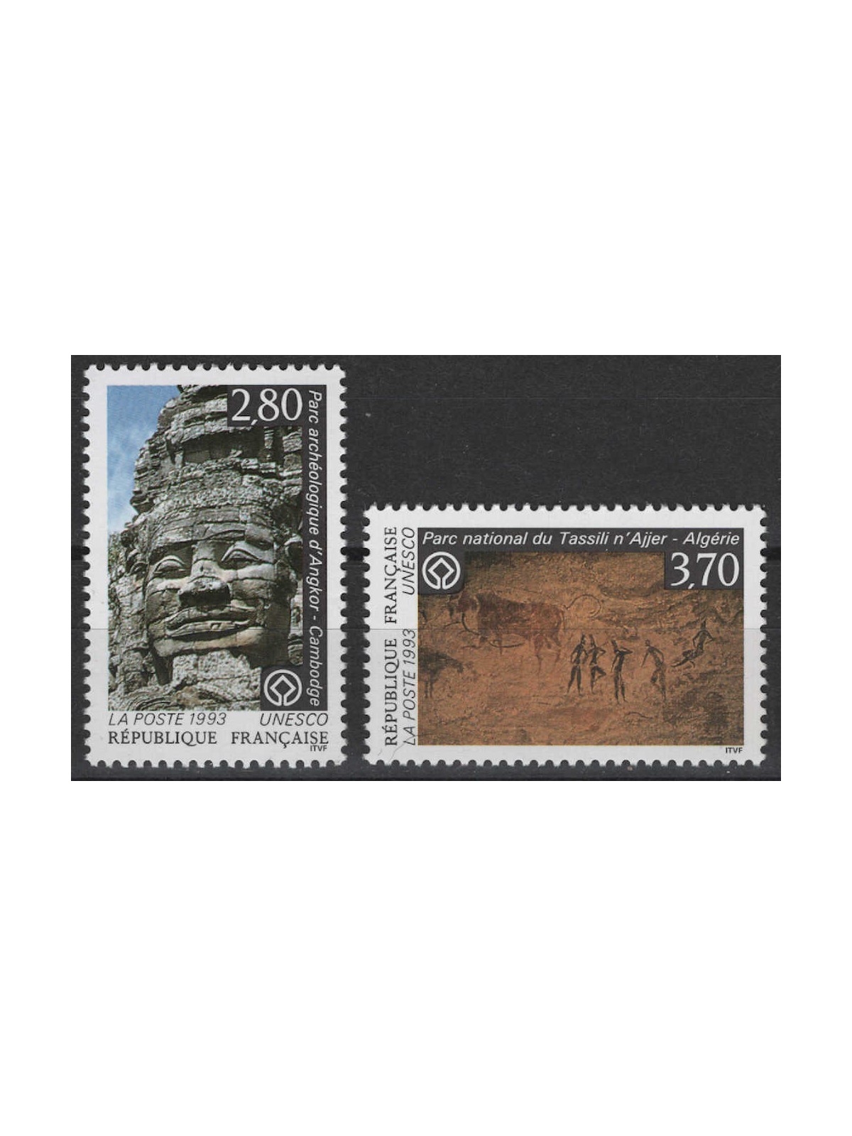 FRANCIA 1993 Francobolli di Servizio (UNESCO) 2v MNH**