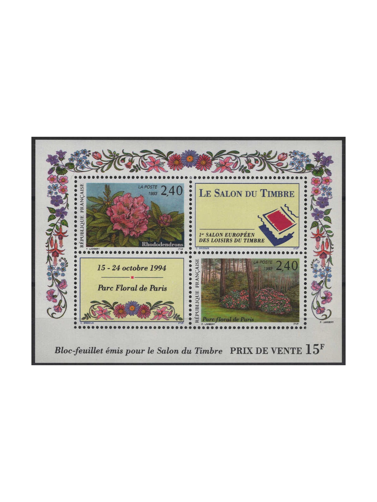 FRANCIA 1993 Salone del tempo libero BF MNH**