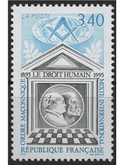 FRANCIA 1993 Ordine massonico MNH**