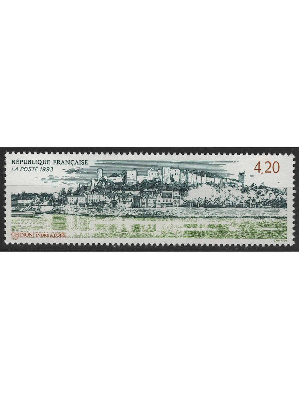 FRANCIA 1993 Serie turistica (Chinon) MNH**