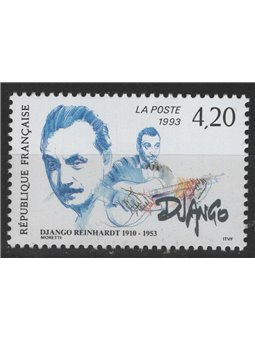 FRANCE 1993 Django Reinhardt MNH**