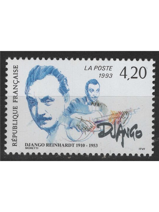 FRANCIA 1993 Django Reinhardt MNH**