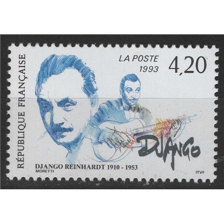FRANCE 1993 Django Reinhardt MNH**