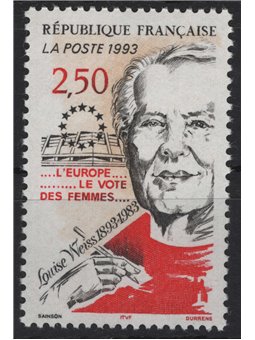 FRANCIA 1993 Louise Weiss MNH**