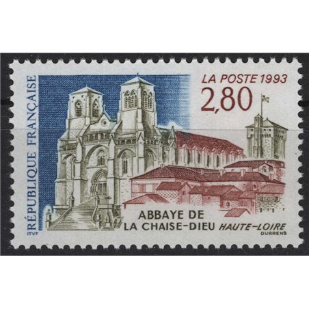 FRANCIA 1993 Serie turistica (Abbazia Chaise-Dieu) MNH**