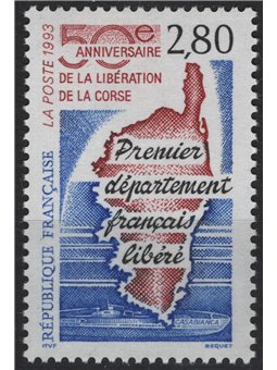 FRANCIA 1993 Liberazione della Corsica MNH**