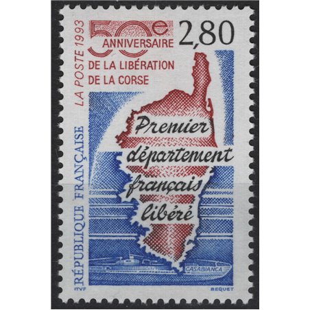 FRANCIA 1993 Liberazione della Corsica MNH**