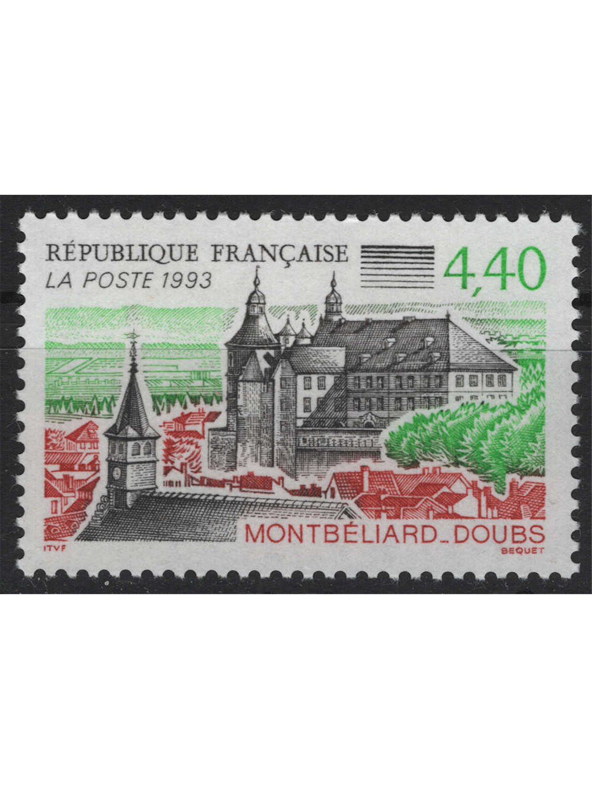 FRANCIA 1993 Serie turistica (Castello Montbeliard) MNH**