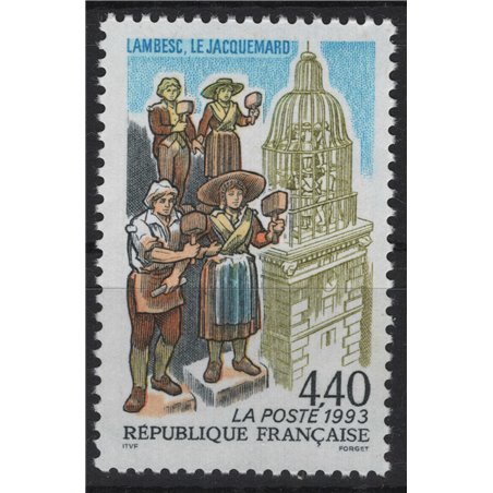 FRANCIA 1993 Orologio Jacquemard MNH**