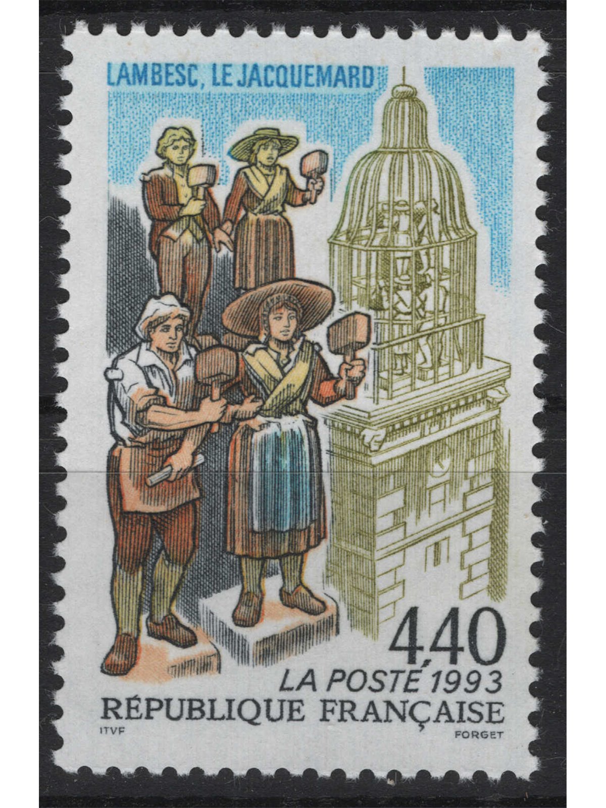 FRANCIA 1993 Orologio Jacquemard MNH**