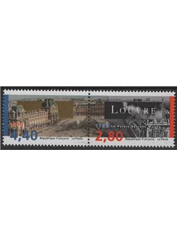 FRANCE 1993 Louvre Museum 2v MNH**
