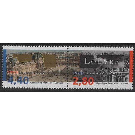 FRANCIA 1993 Museo del Louvre 2v MNH**