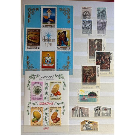1970/1990 Tematica Natale Paesi Europei ed ex Colonie Inglesi MNH**