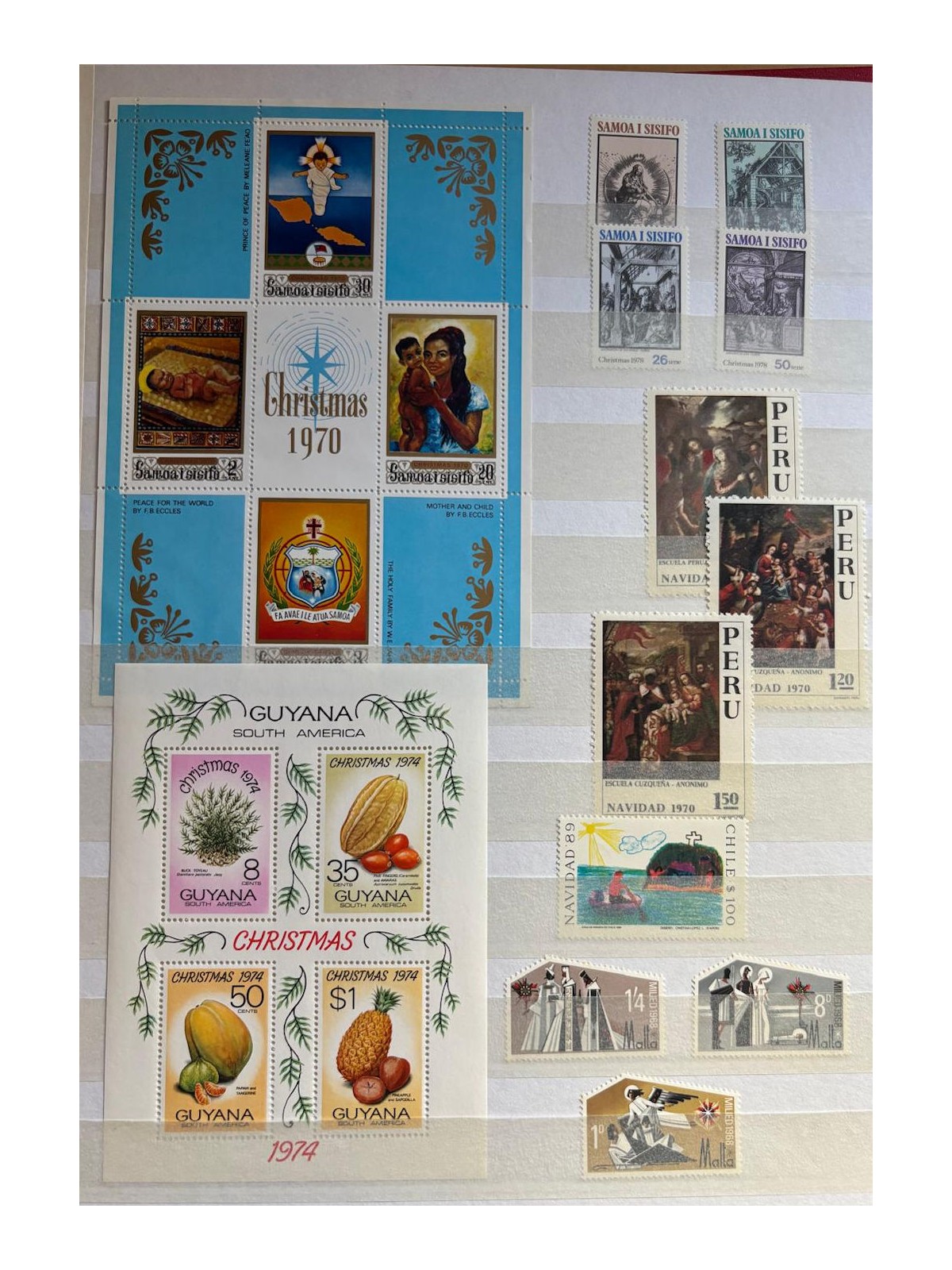1970/1990 Tematica Natale Paesi Europei ed ex Colonie Inglesi MNH**