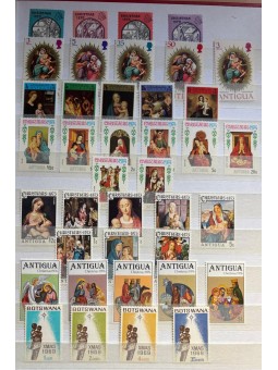 1970/1990 Tematica Natale Paesi Europei ed ex Colonie Inglesi MNH**
