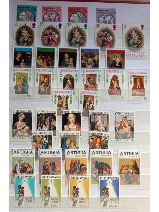 1970/1990 Tematica Natale Paesi Europei ed ex Colonie Inglesi MNH**