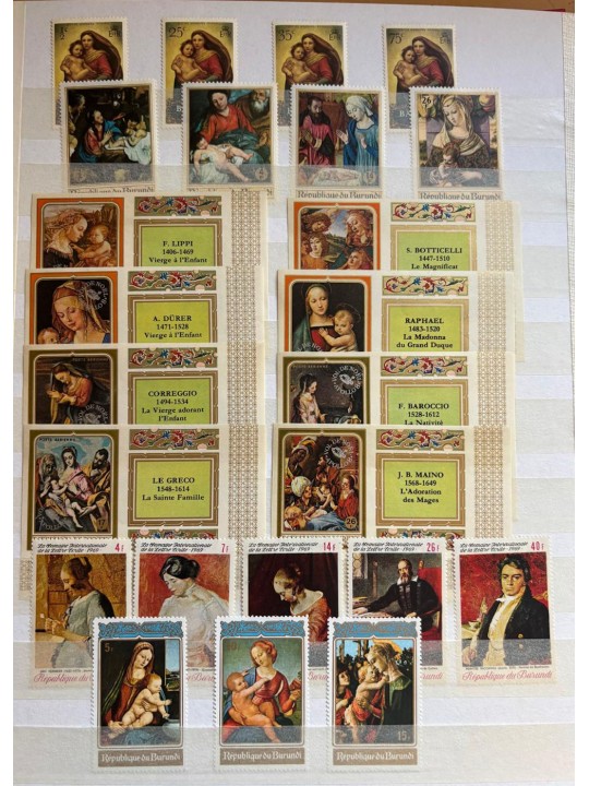 1970/1990 Tematica Natale Paesi Europei ed ex Colonie Inglesi MNH**