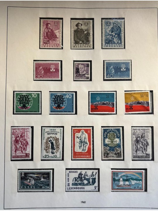 1960/1962 Tematica Rifugiato MNH**