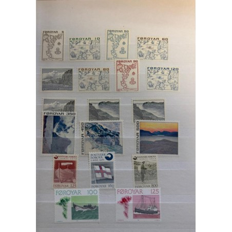 Faroe Islands Small Collection 1975 MNH**