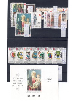SMOM Lotto di francobolli anni 1990/2000 MNH**