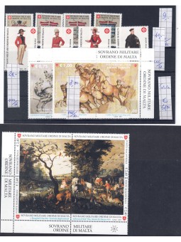 SMOM Lotto di francobolli anni 1990/2000 MNH**