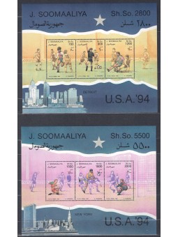 Somalia anni 1994-1996 Lotto di 28 francobolli e 9 BF MNH**