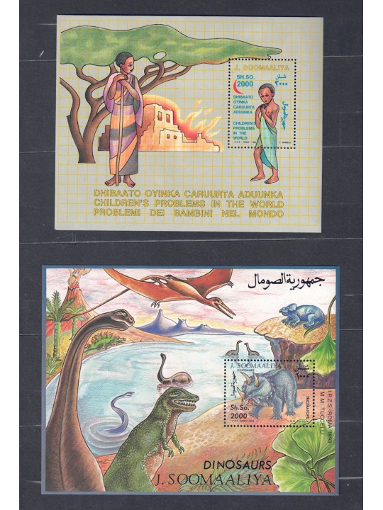 Somalia 1994–1996 Set of 28 stamps and 9 sheet MNH**
