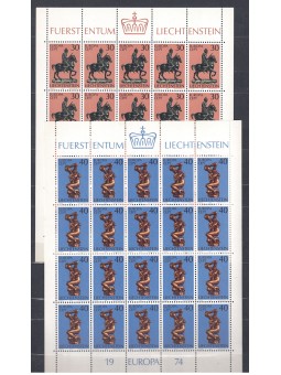 Liechtenstein anni 1960/1970 Lotto di 6 Minifogli MNH**