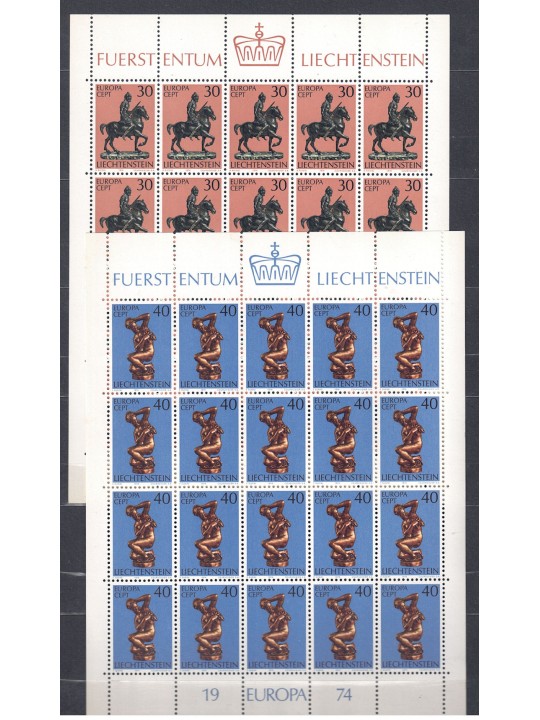 Liechtenstein anni 1960/1970 Lotto di 6 Minifogli MNH**