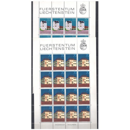 Liechtenstein anni 1974/1976 Lotto di 12 Minifogli MNH**