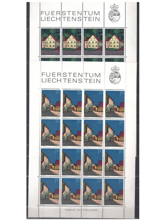 Liechtenstein anni 1974/1976 Lotto di 12 Minifogli MNH**