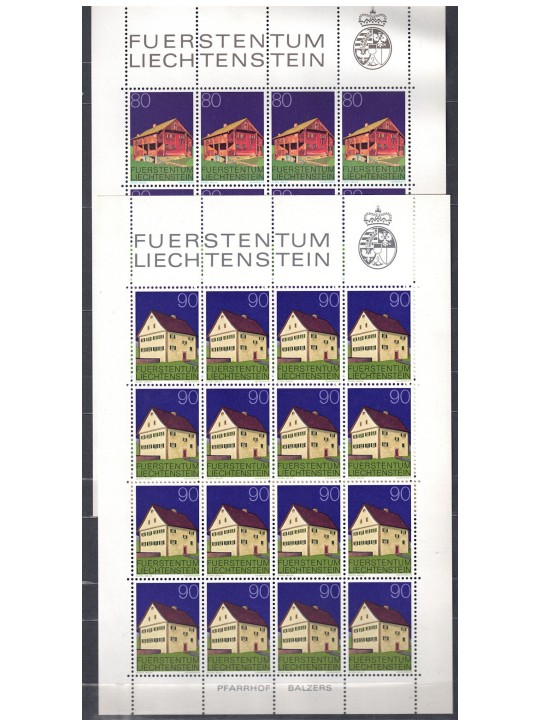 Liechtenstein anni 1974/1976 Lotto di 12 Minifogli MNH**