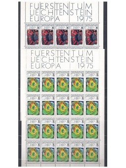 Liechtenstein 1974–1976 Set of 12 mini-sheets MNH**