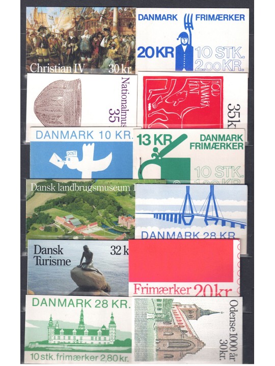 Denmark 1980s/1990s Set of 24 booklets MNH**